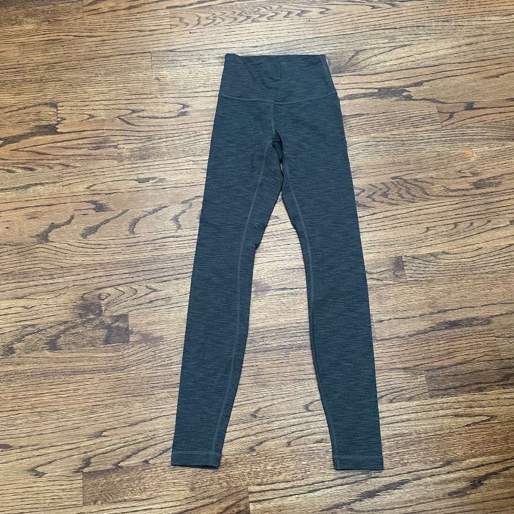 Lululemon Wunder Under Leggings Hi-Rise *29" Heathered Black 2 Yoga Active (NEW)
